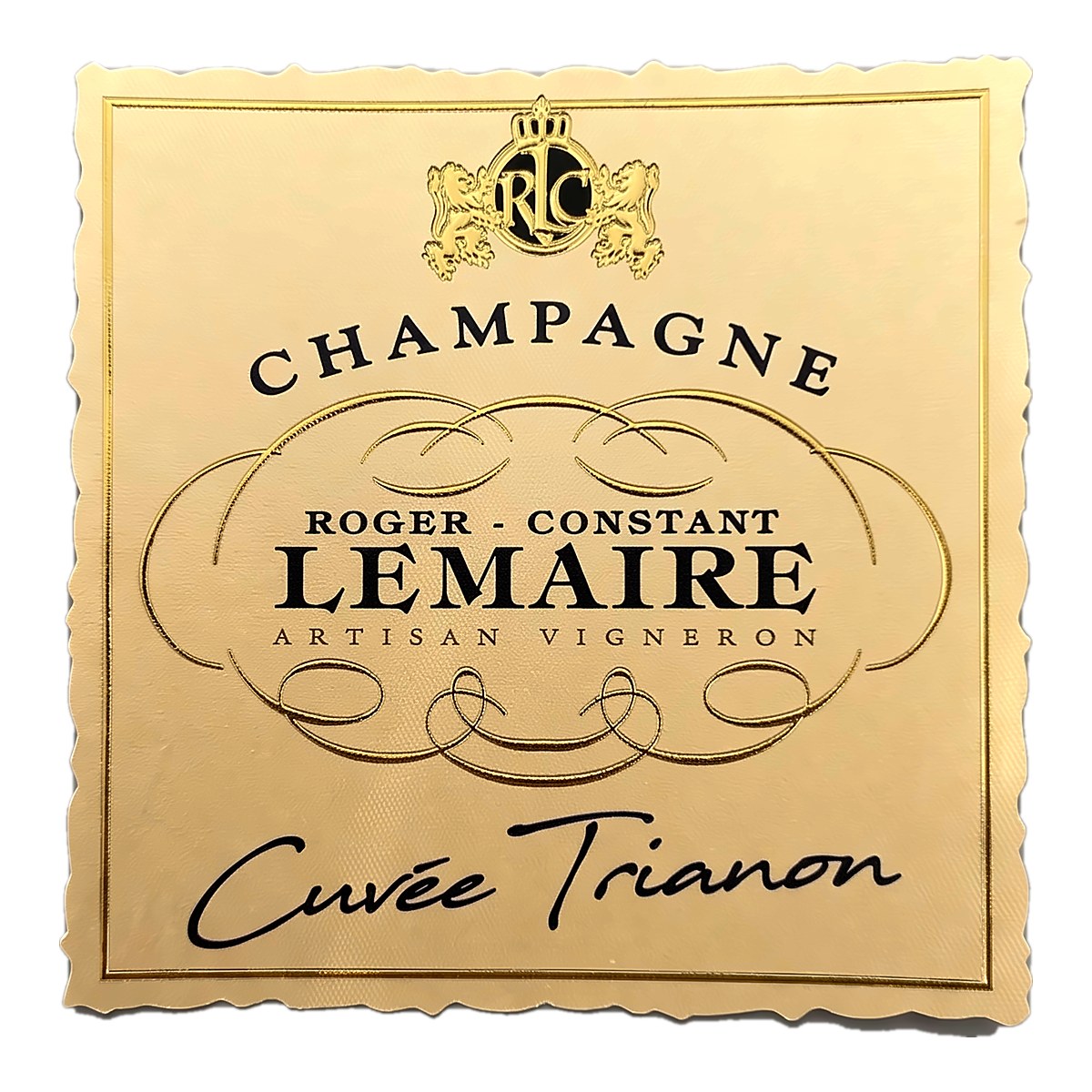 Etikett Champagne Roger-Constant Lemaire Cuvée Trianon, Vorderseite